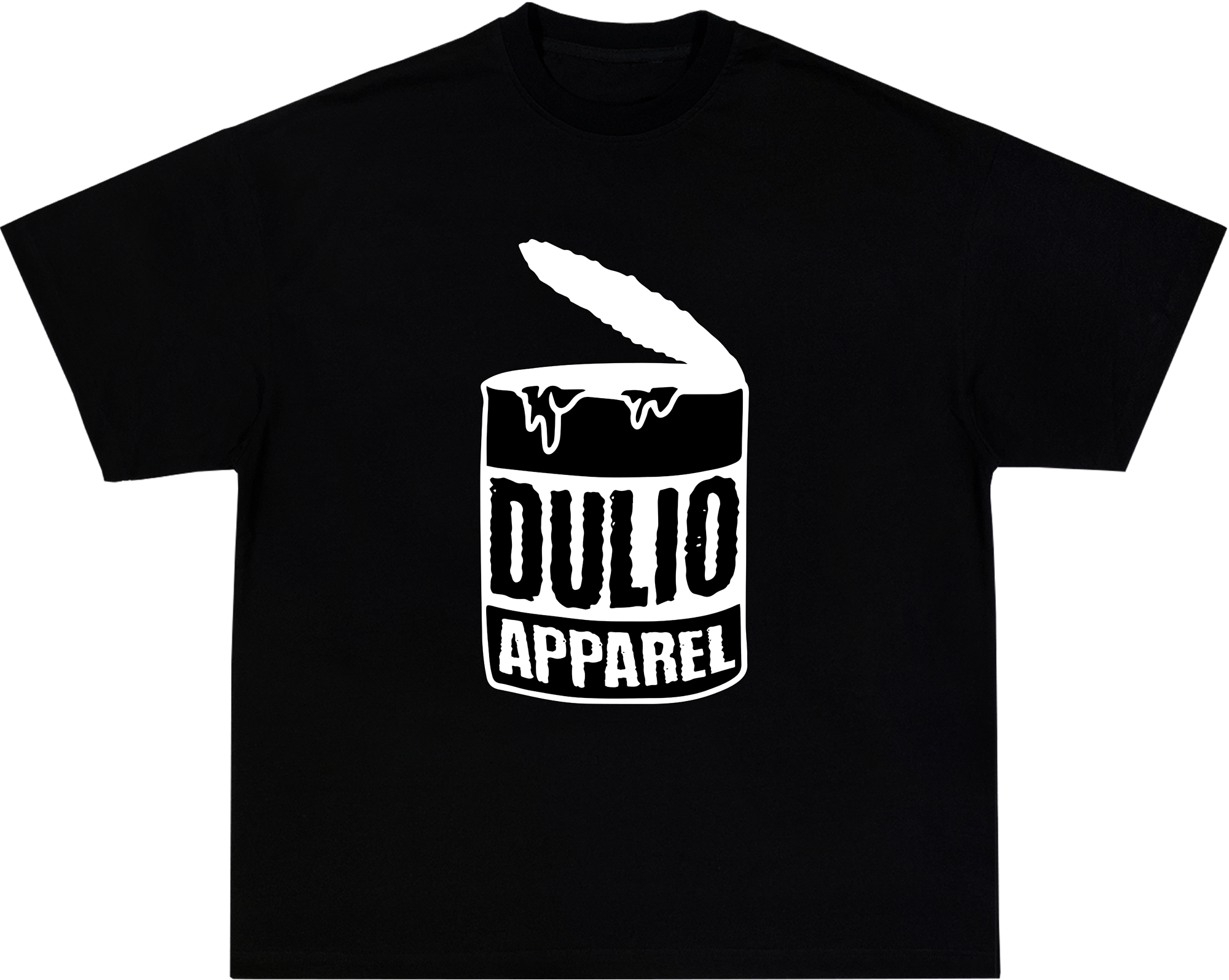 BLACK PAINT TEE