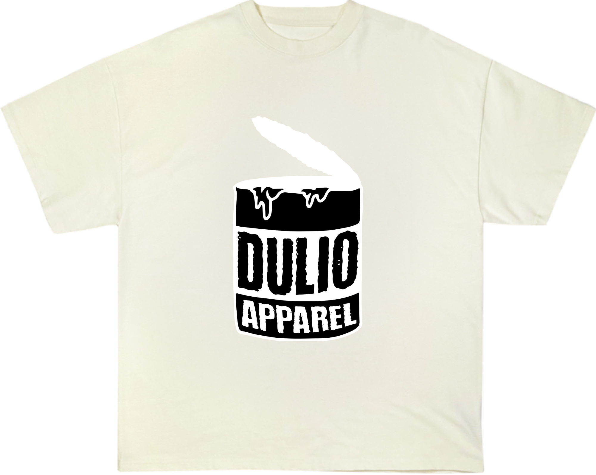 CREAM PAINT TEE